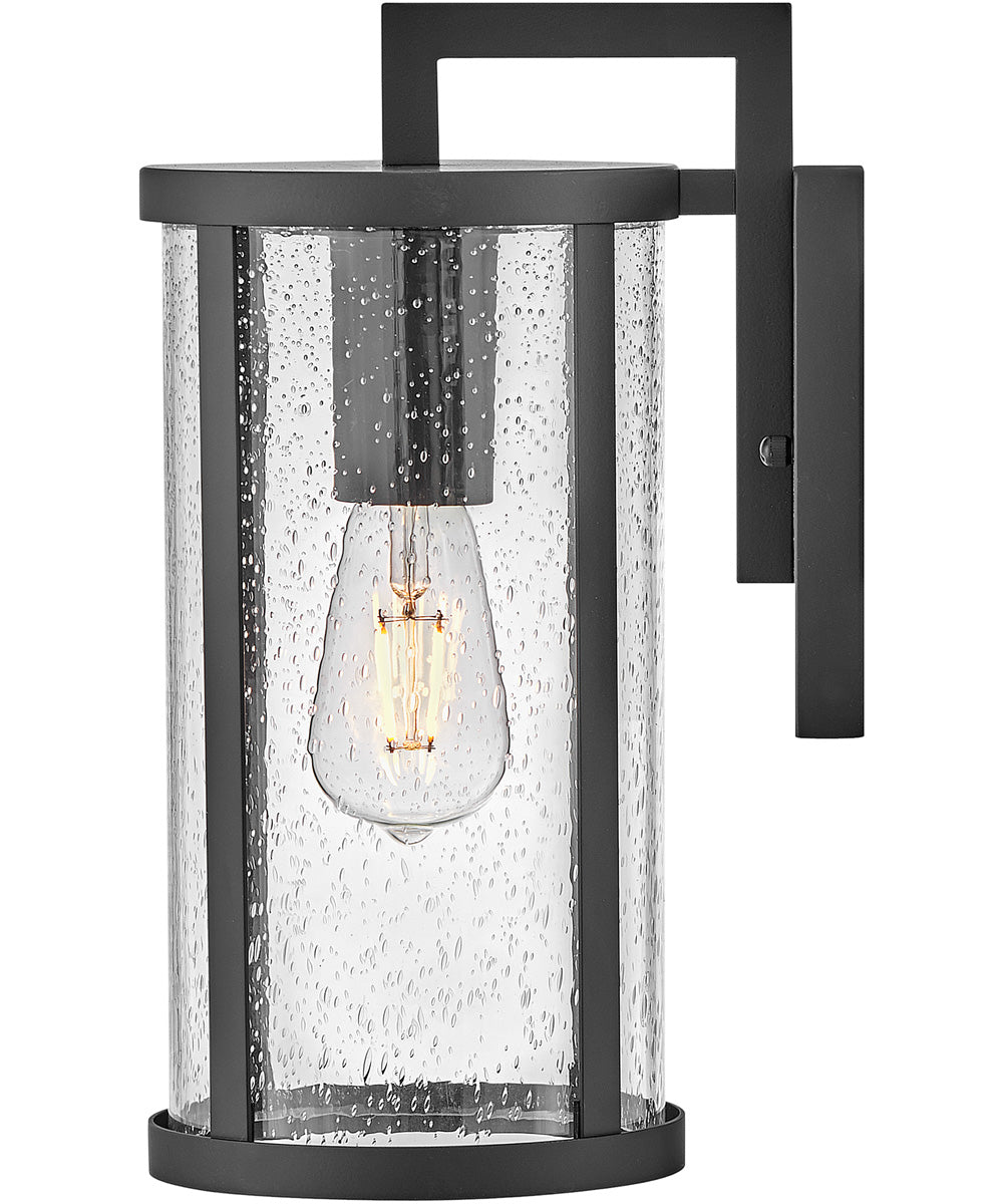 Alfie 1-Light Small Wall Mount Lantern in Black
