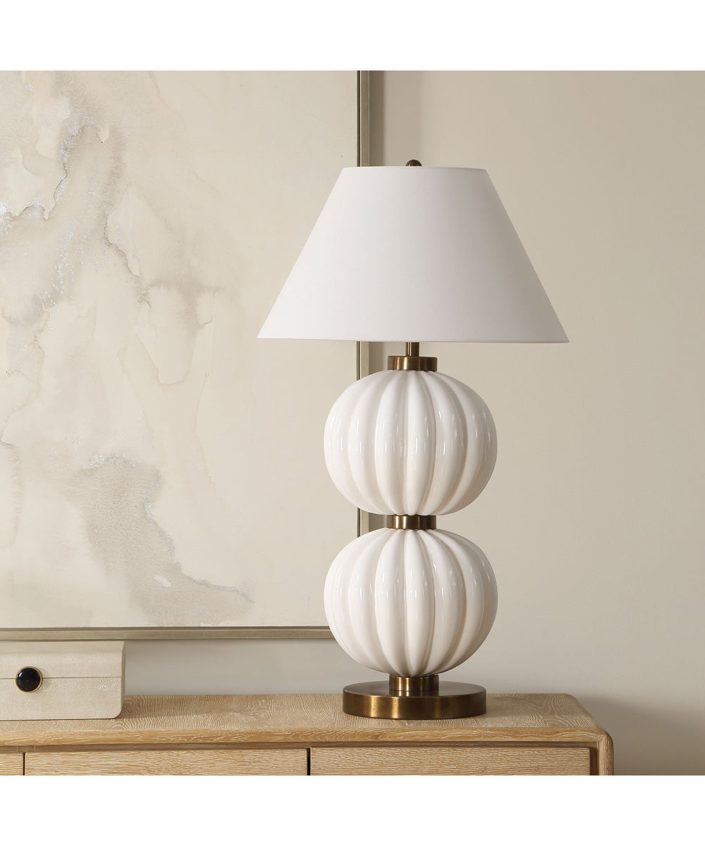 Irena White Sphere Table Lamp