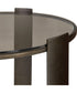 Hanson Bronze & Dark Glass Side Table