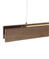 48"W Task 1-Light Island Linear Pendant Wood