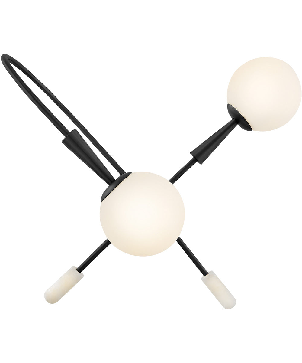 Maude 2-Light Medium Single Tier in Black