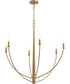 Jheni 6-Light Large Chandelier Brushed Gold