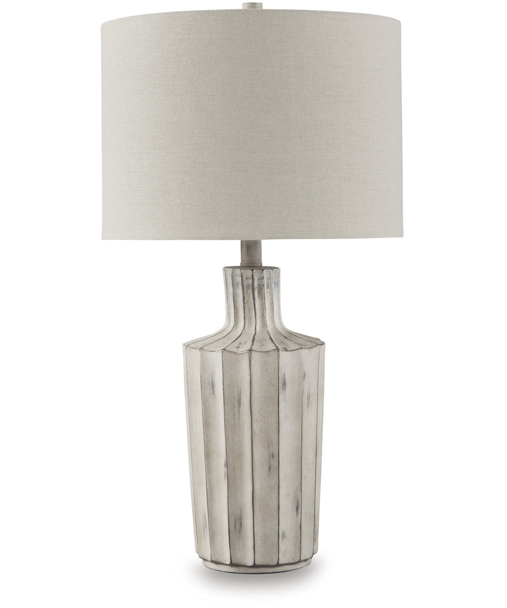 Imre Poly Table Lamp Distressed Brown