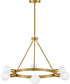 Orla 6-Light Medium Single Tier Chandelier in Lacquered Brass
