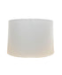 17x19x12 White Homespun/Rolled Edge Hardback Drum Lampshade