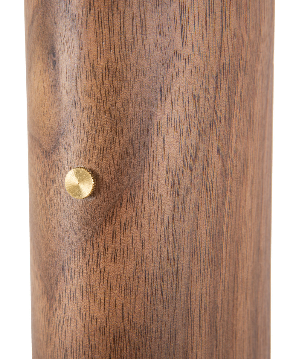 Cameron 1-Light Lighting Flat Black/Walnut