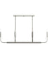 Reines 6-Light Linear Chandelier Brushed Nickel