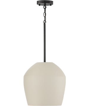 Della 1-Light Pendant Terracotta Ivory