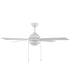 Tavo 52-in. 4-Blade LED Modern Ceiling Fan Matte White