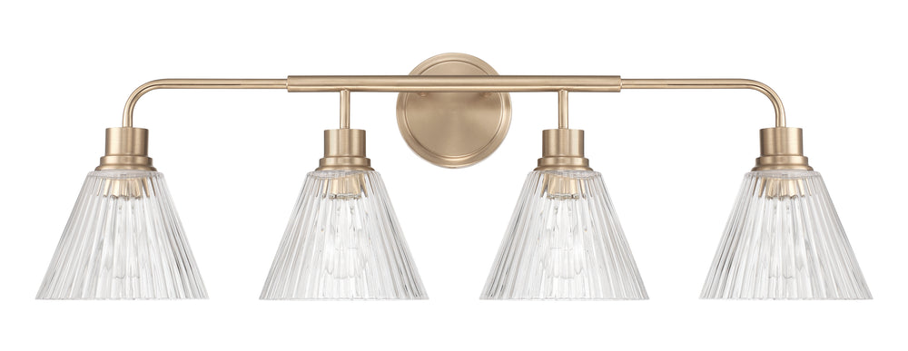Pleated 4-Light Lighting Premium Bronze