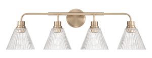 Pleated 4-Light Lighting Premium Bronze