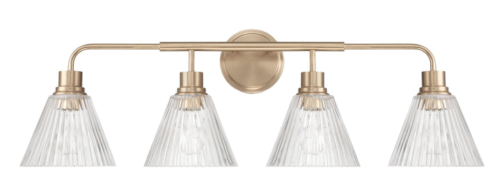 Pleated 4-Light Lighting Premium Bronze