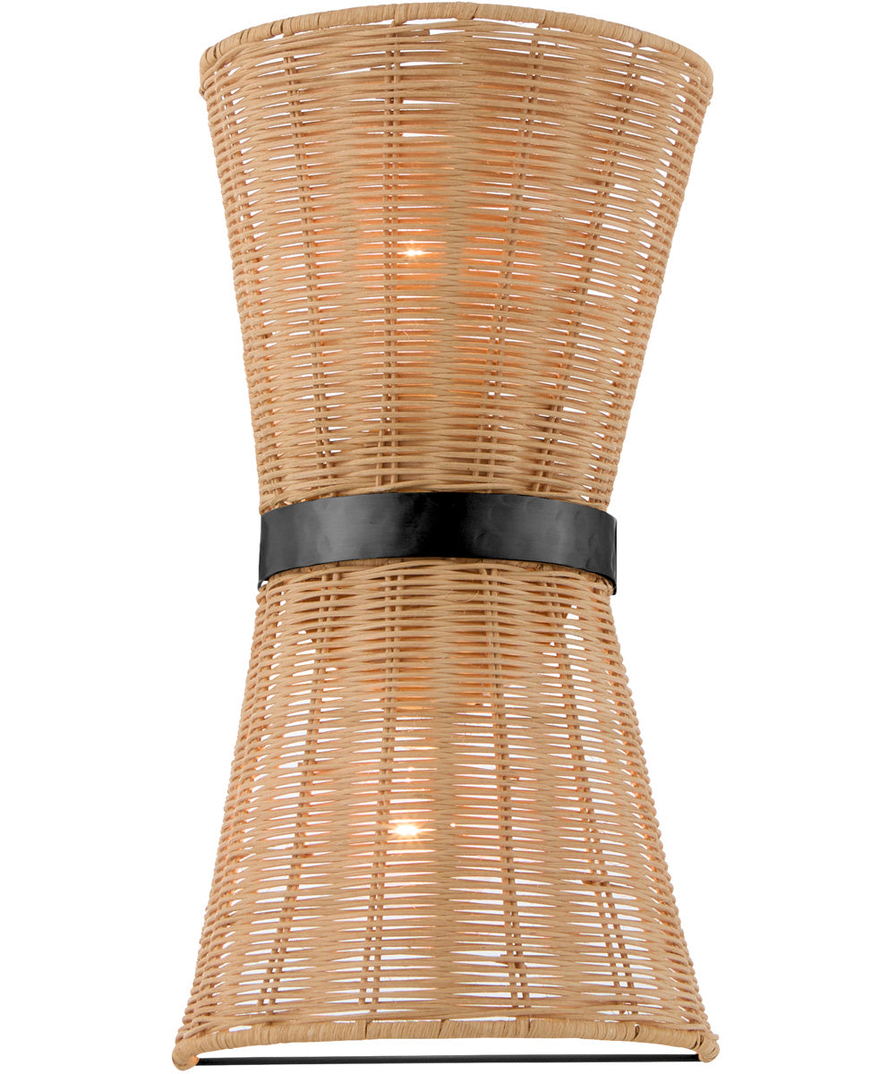 Fairview 2-light Sconce Matte Black