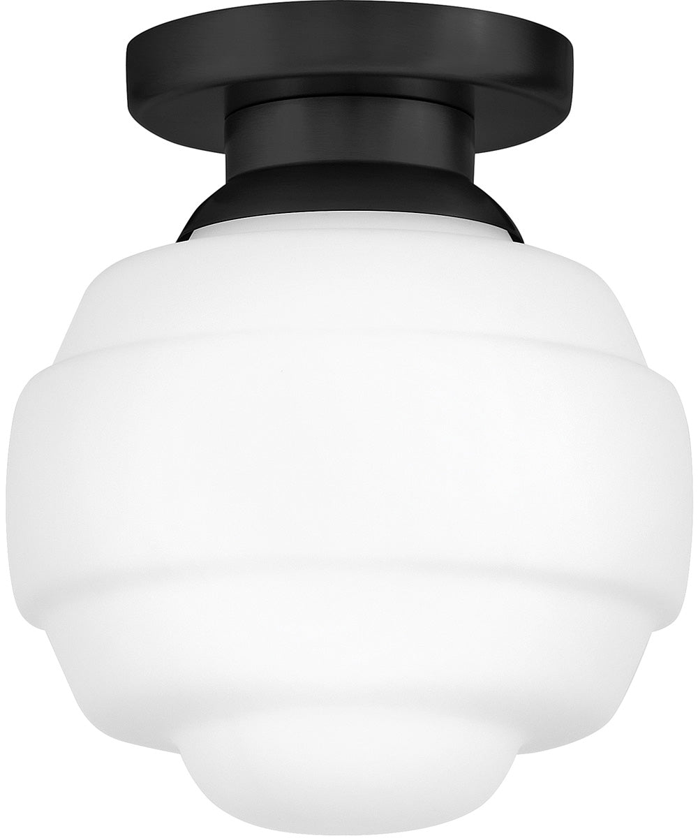 Penny 1-Light Extra Small Flush Mount in Black
