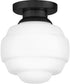 Penny 1-Light Extra Small Flush Mount in Black
