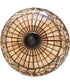 20" Wide Tiffany Turning Leaf Semi-Flushmount