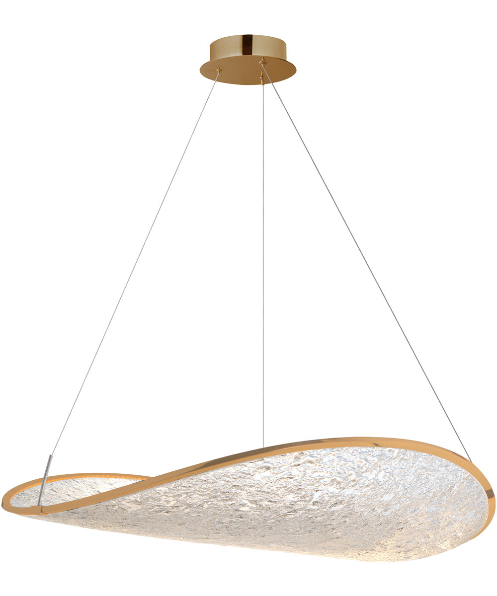 Moonscapes Single LED Pendant Brushed Champagne