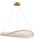 Moonscapes Single LED Pendant Brushed Champagne