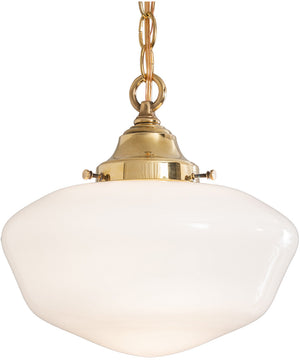 12" Wide Revival Schoolhouse Traditional Globe Pendant