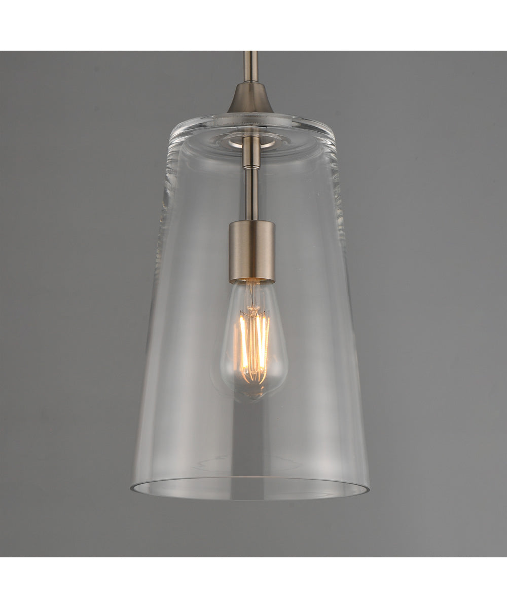 Hudson Single Pendant Satin Nickel
