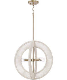 Delaney 4-Light Pendant Matte Brass
