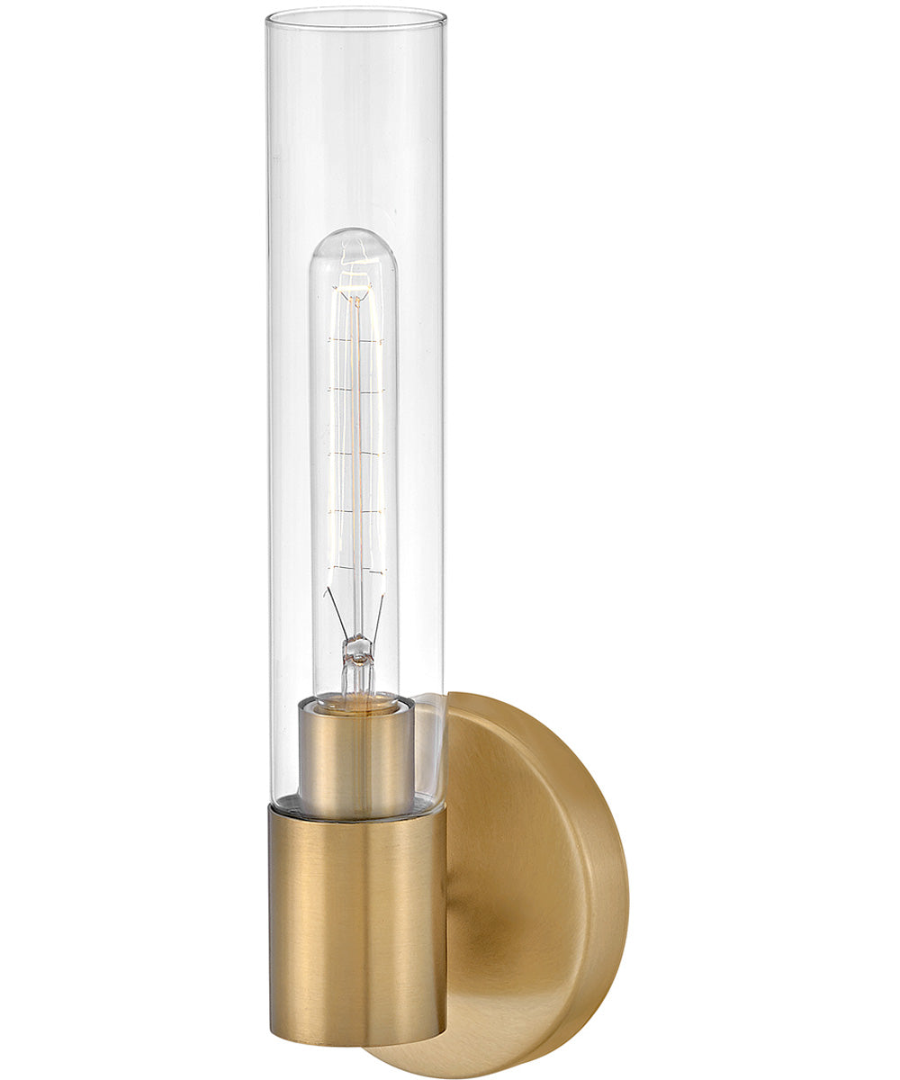Shea 1-Light Medium Single Light Vanity in Lacquered Brass