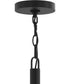 Mack 1-Light Pendant with Layered Glass Shade Matte Black