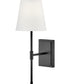 Beale 1-Light Medium Single Light Sconce in Black