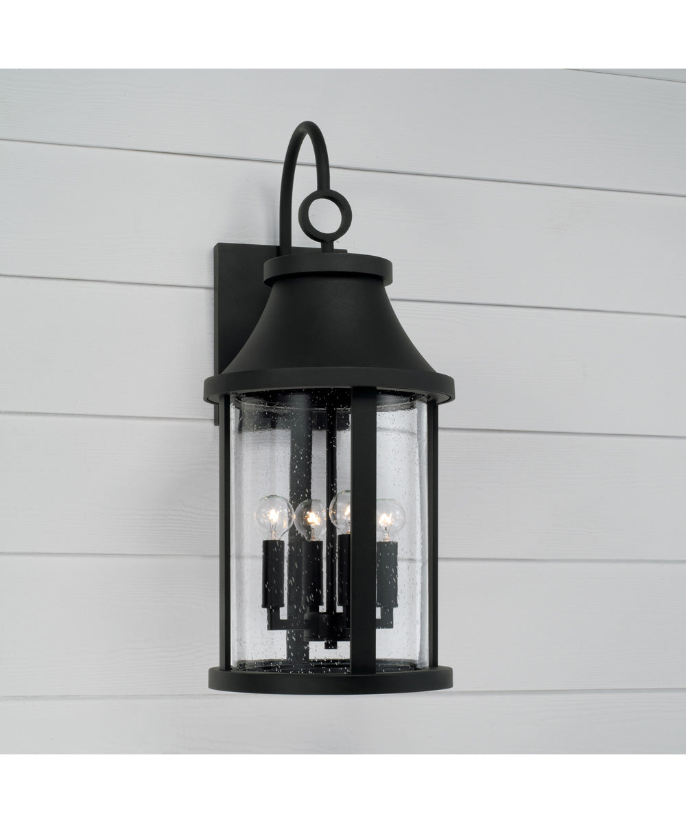 Bridger 4-Light Outdoor Wall-Lantern Black