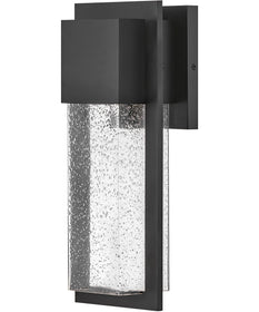 Alex 1-Light Medium Wall Mount Lantern in Black