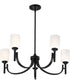 Solara 5-Light Chandelier Matte Black