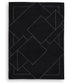 Marav Medium Rug Black/White