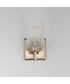 Rigata 1-Light Wall Sconce Satin Champagne