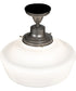 16" Wide Revival Schoolhouse Traditional Globe Semi-Flushmount