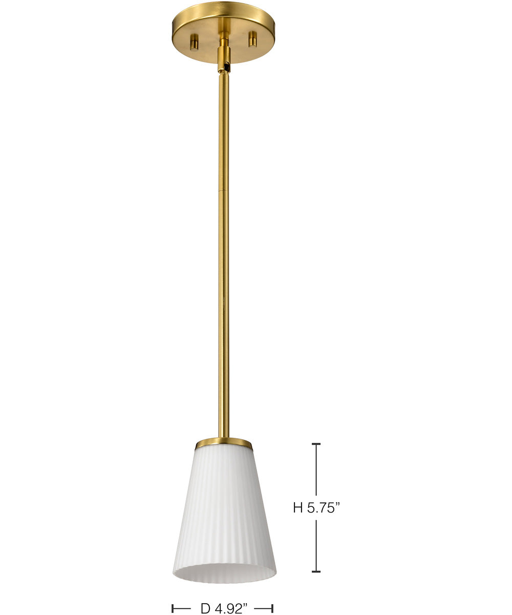 Royale 1-Light Pendant Burnished Brass