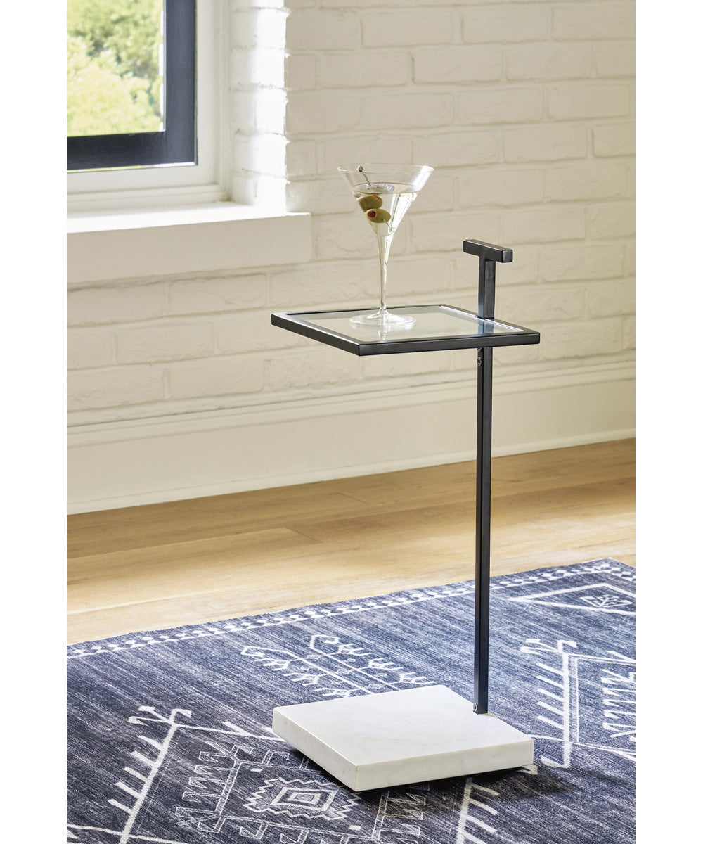 Mannill Accent Table Black/White