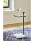Mannill Accent Table Black/White