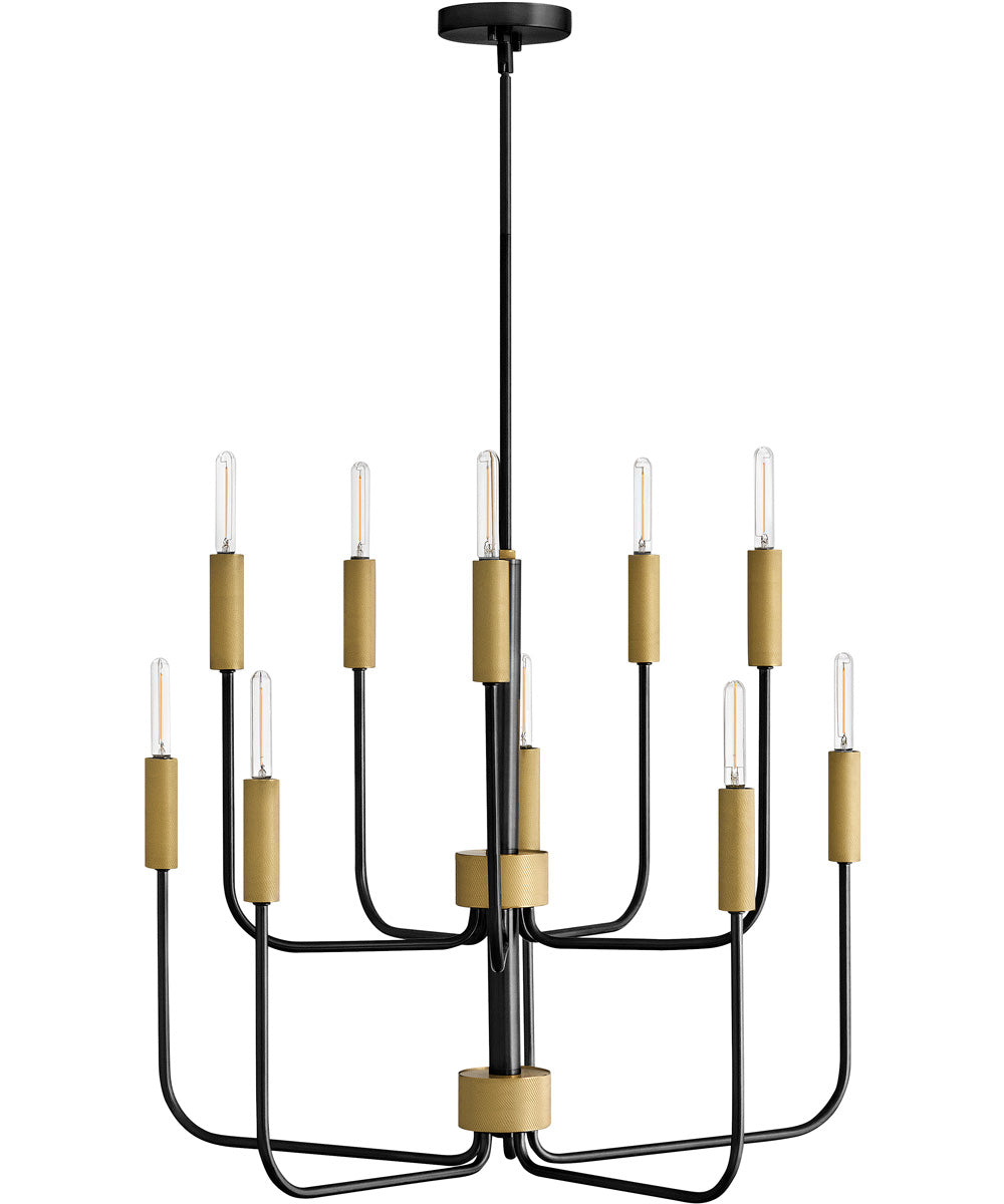 Austen 10-Light Medium Multi Tier in Black
