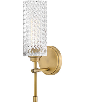Elle 1-Light Medium Single Light Sconce in Heritage Brass