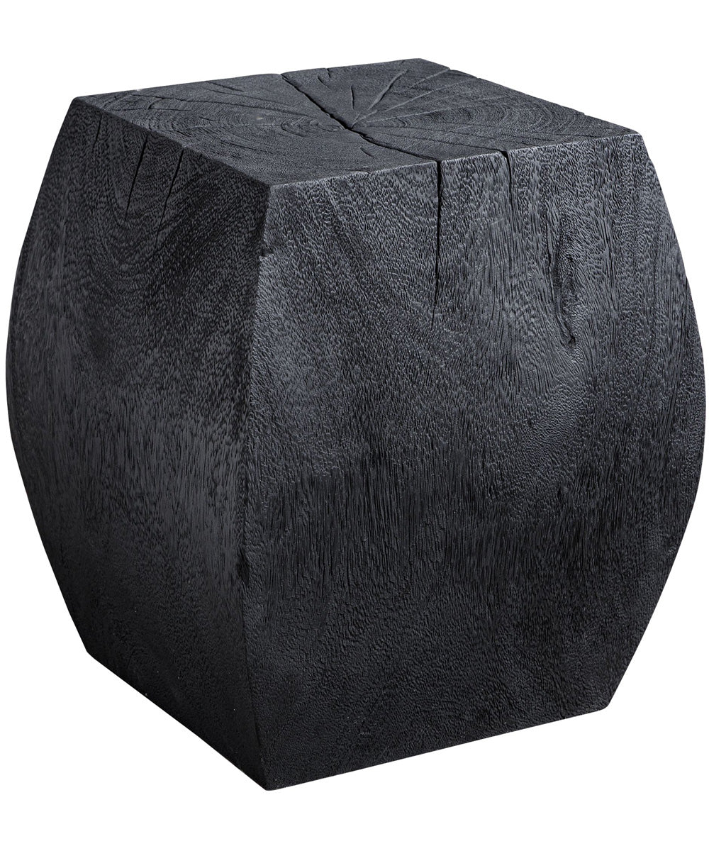 Grove Black Wooden Accent Stool