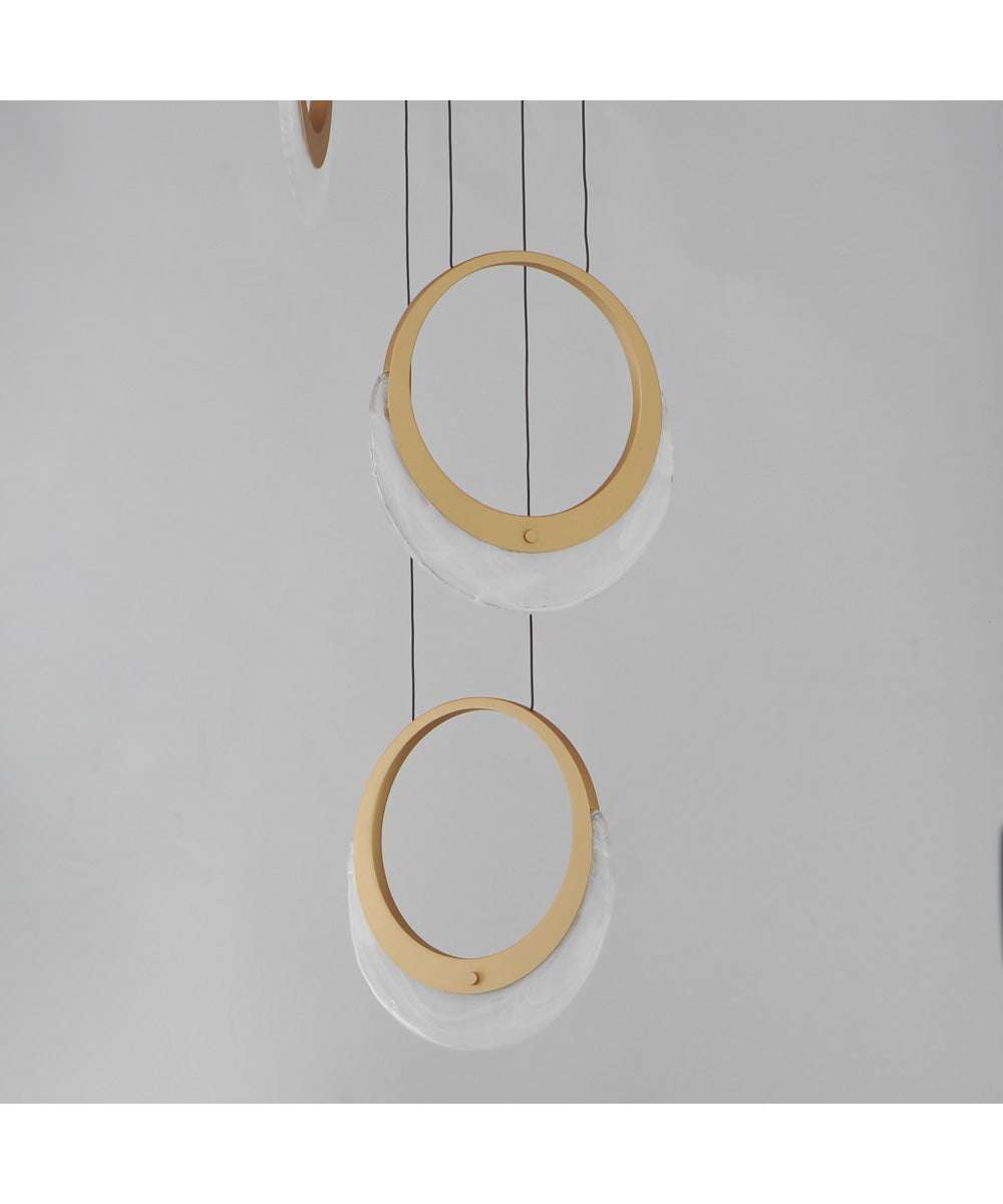 Lyra 3-Light LED Pendant Gold