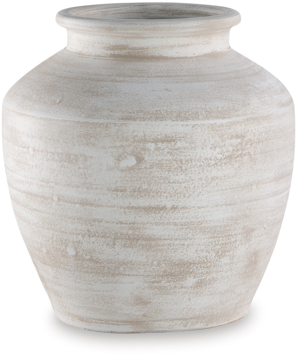 Meadie Vase Distressed White