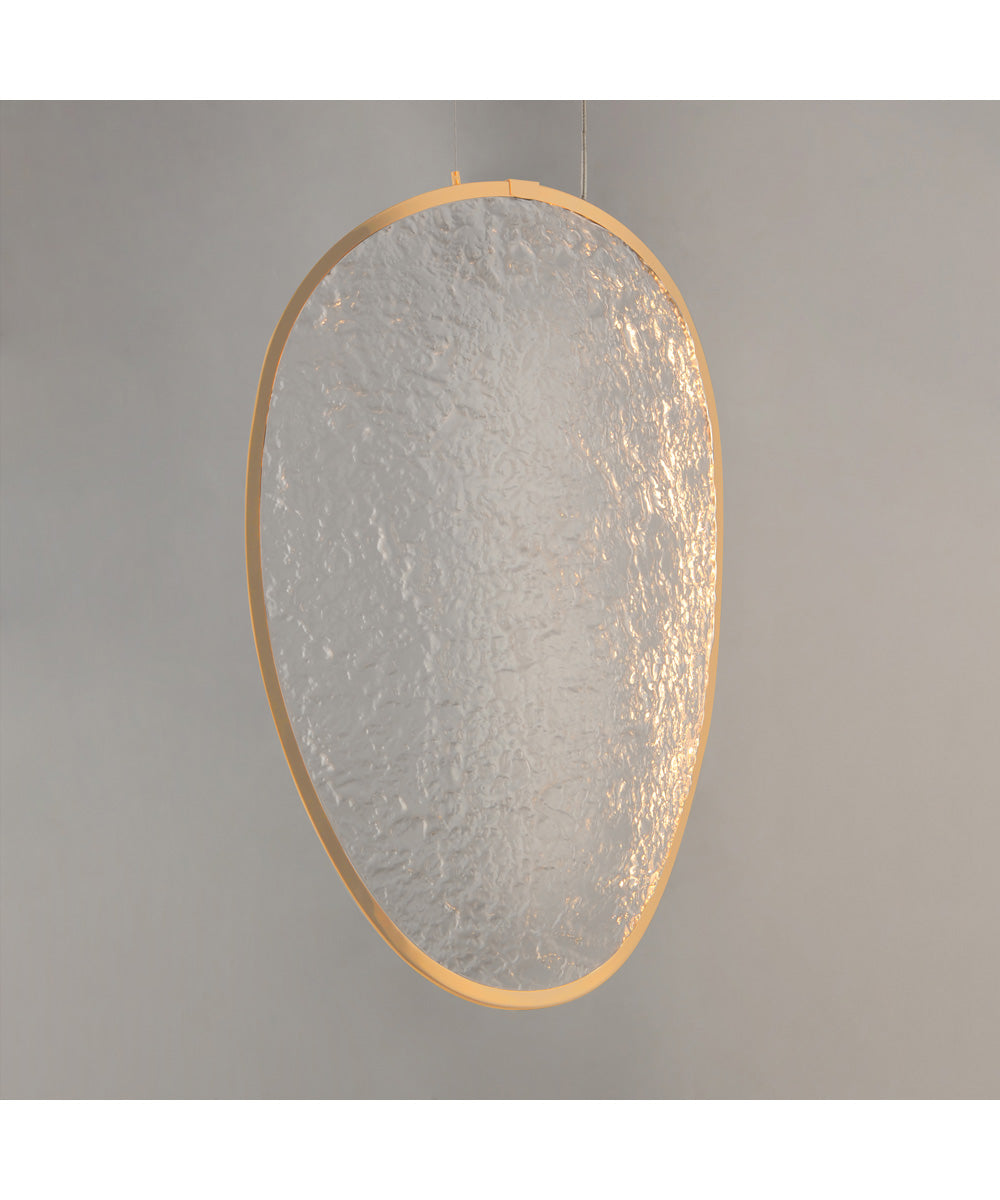 Moonscapes Single LED Pendant Brushed Champagne