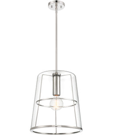 Alonzo 1 Light Pendant Polished Nickel