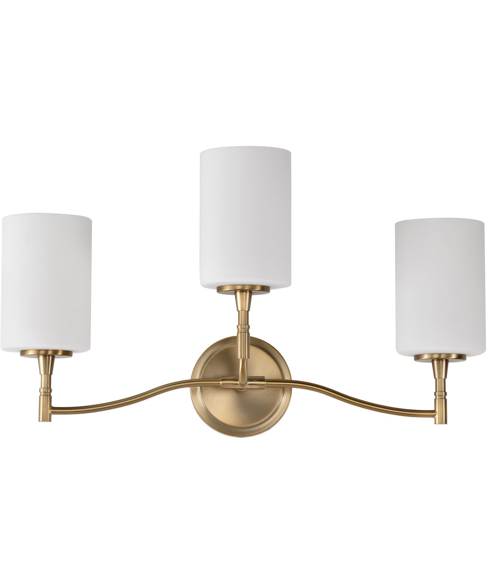 Liam 3-Light Vanity & Wall Burnished Brass
