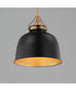 Hollis 12 inch Pendant Natural Aged Brass