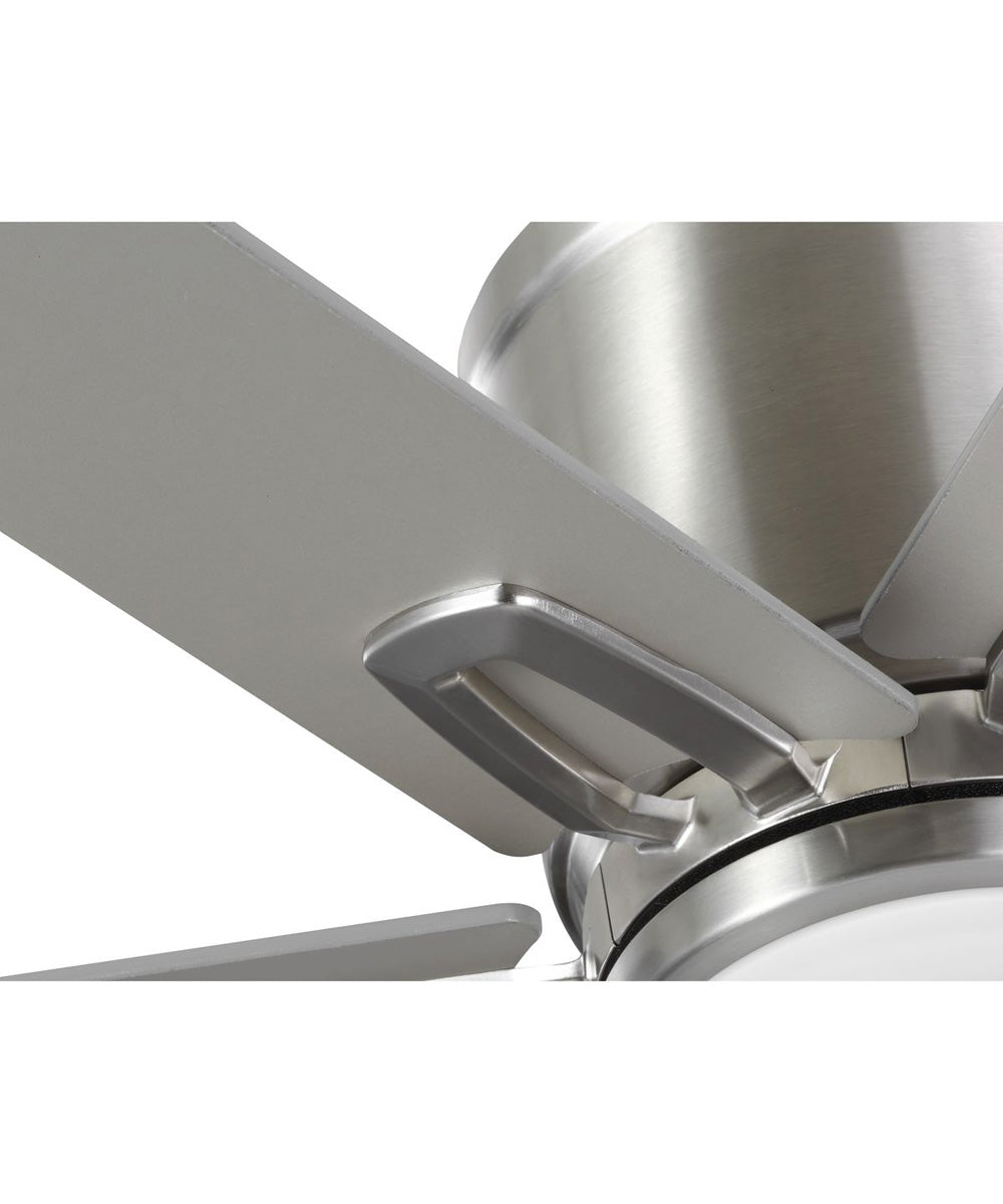 Bexar 54 in. 6-Blade Ceiling Fan with Integrated LED Light Brushed Nickel
