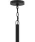 Mack 5-Light Chandelier with Layered Glass Shades Matte Black