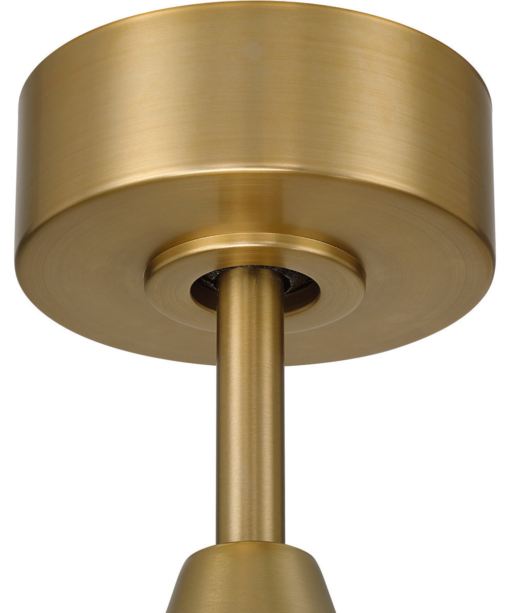 Charming 52" 3-Blade Indoor Ceiling Fan Fan Satin Brass
