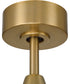 Charming 52" 3-Blade Indoor Ceiling Fan Fan Satin Brass